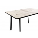 Стол ВВР Миллер бискайская сосна/черный №3, Пластик 120-160/80